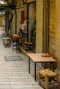 Alley in the old city, in Nazareth Royalty Free Stock Photo