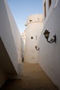 Alley in old fort in UAE Royalty Free Stock Photo
