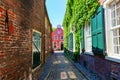 Alley in the old town of Leer, Germany