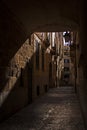 An alley in the old town of Palma de Mallorca Royalty Free Stock Photo