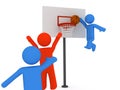 Alley-oop Royalty Free Stock Photo