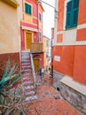 Alley of the port of Lerici, Golfo dei Poeti, near the Cinque Terre, Liguria.