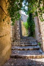 Alley in Saint-Paul-de-Vence, Provence, France Royalty Free Stock Photo