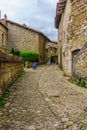 Alley scene, in the medieval village Perouges