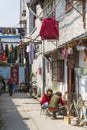 Alley in shanghai old town china