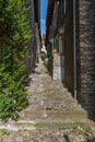 Alley in a small Italian village of Dervio Royalty Free Stock Photo