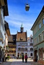 Alley in Staufen im Breisgau Schwarzwald germany Royalty Free Stock Photo