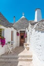 Alley of the trulli of Alberobello