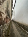 Alleys in ancient Chinese tourist port town Royalty Free Stock Photo