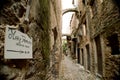 Alleys of Bussana Vecchia Royalty Free Stock Photo