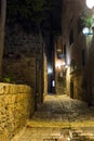 The alleys of Old Jaffa. Night Royalty Free Stock Photo