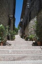 Alleyway. Assisi. Umbria. Royalty Free Stock Photo