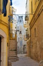 Alleyway. Bitritto. Puglia. Italy. Royalty Free Stock Photo