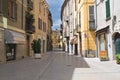 Alleyway. Bobbio. Emilia-Romagna. Italy. Royalty Free Stock Photo