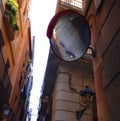 Alleyway between buildings Royalty Free Stock Photo