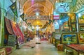 The alleyway of carpet market, Shiraz, Iran