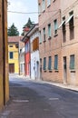 Alleyway. Cento. Emilia-Romagna. Italy. Royalty Free Stock Photo