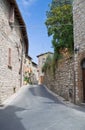 Alleyway. Corciano. Umbria. Royalty Free Stock Photo