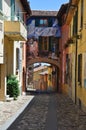 Alleyway. Dozza. Emilia-Romagna. Italy. Royalty Free Stock Photo