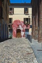 Alleyway. Dozza. Emilia-Romagna. Italy. Royalty Free Stock Photo