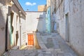 Alleyway. Minervino Murge. Puglia. Italy. Royalty Free Stock Photo