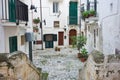 Alleyway of Monopoli. Puglia. Italy. Royalty Free Stock Photo