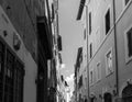 Alleyway in rome, Italy. Architecture and travelling Royalty Free Stock Photo