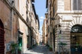 Alleyway in rome, Italy. Architecture and travelling Royalty Free Stock Photo