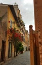 Alleyway in Trastevere, Rome, Italy Royalty Free Stock Photo