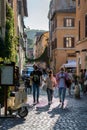 Alleyway of Trastevere in Rome, Italy Royalty Free Stock Photo