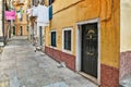 The alleyways in Corfu, Greece Royalty Free Stock Photo