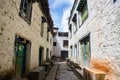 Alleyways, Old House, Monastery, Inside the Wall Kingdom of Lo in Lo Manthang, Upper Mustang, Nepal Royalty Free Stock Photo