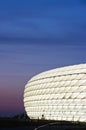 Allianz Arena lit in white