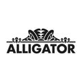 Alligator Silhouette Vector Logo Design Inspiration