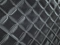 Alligator or crocodile black Leather Square stitched texture