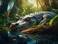 Alligator Made With Generative AI illustration