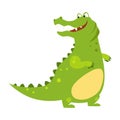 Alligator. Funny Alphabet, Animal Vector Illustration