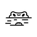 Alligator icon or logo isolated sign symbol vector illustration
