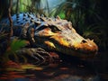 Alligator Made With Generative AI illustration