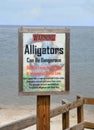 Alligators Warning Sign