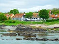 Allinge seafront and cottages, Bornholm, Denmark Royalty Free Stock Photo