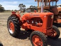 Allis Chalmers orange tractor