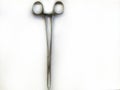 An Allis clamp (also called the Allis forceps) is a commonly used surgical instrument. Royalty Free Stock Photo