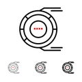 Allocation, Analysis, Diagram, Estimation, Resource Bold and thin black line icon set