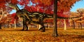 Allosaurus in Autumn