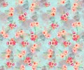 Allover fabric pattern illustration