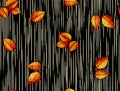 Allover sameless leafes design pattern Royalty Free Stock Photo
