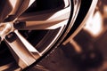 Alloy Car Wheel Closeup Royalty Free Stock Photo