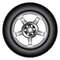 Alloy wheel tyre Royalty Free Stock Photo
