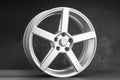 alloy wheels silver-colored five-pointed star car